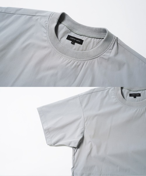 jiggys shop(ジギーズショップ)の「ポリエステルタフタ ドローコード シャーリング プルオーバー 半袖Tシャツ(Tシャツ/カットソー・メンズ・グリーン系その他/ブラック/ライトグレー/グレー・X-LARGE/LARGE/MEDIUM/SMALL)」の9枚目の写真
