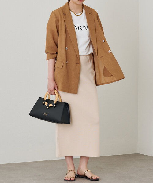 LOUNGEDRESS（ラウンジドレス）の「MARAIS T（Tシャツ/カットソー・レディース・オフホワイト/チャコールグレー/カーキ・FREE）」の6枚目の写真