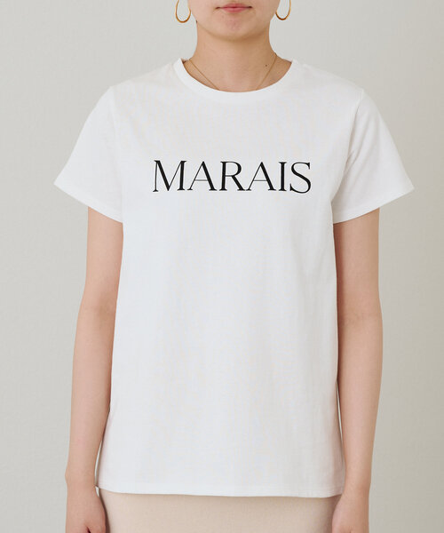 LOUNGEDRESS（ラウンジドレス）の「MARAIS T（Tシャツ/カットソー・レディース・オフホワイト/チャコールグレー/カーキ・FREE）」の10枚目の写真