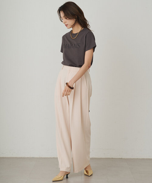 LOUNGEDRESS（ラウンジドレス）の「MARAIS T（Tシャツ/カットソー・レディース・オフホワイト/チャコールグレー/カーキ・FREE）」の17枚目の写真