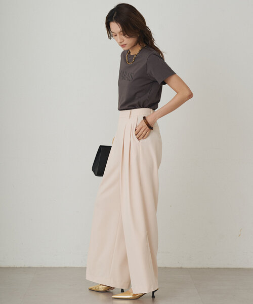 LOUNGEDRESS（ラウンジドレス）の「MARAIS T（Tシャツ/カットソー・レディース・オフホワイト/チャコールグレー/カーキ・FREE）」の19枚目の写真