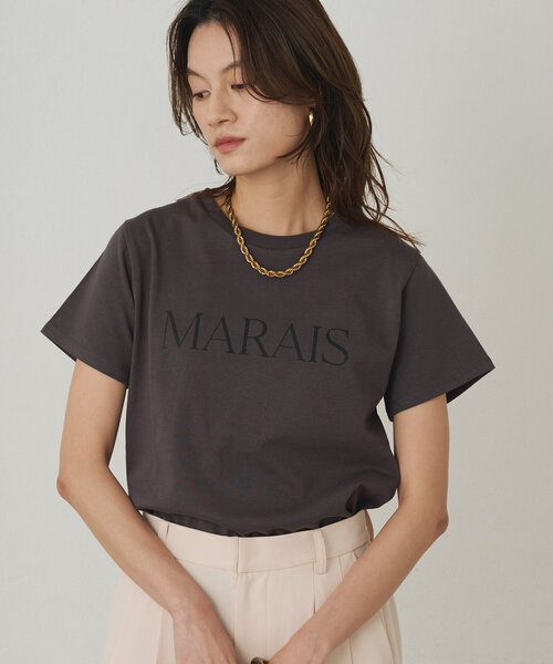 LOUNGEDRESS（ラウンジドレス）の「MARAIS T（Tシャツ/カットソー・レディース・オフホワイト/チャコールグレー/カーキ・FREE）」の22枚目の写真