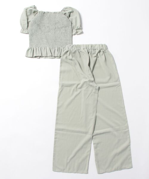GORGE(ゴージ)の「《シャーリング×レースアップ》レディース セットアップ 上下セット 体型カバー 春夏秋(パンツドレス・レディース・ブラック/ピンク/ベージュ/ミント・F)」の16枚目の写真