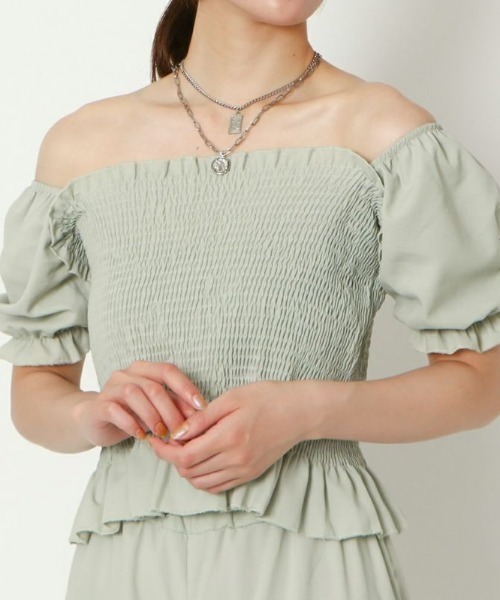 GORGE(ゴージ)の「《シャーリング×レースアップ》レディース セットアップ 上下セット 体型カバー 春夏秋(パンツドレス・レディース・ブラック/ピンク/ベージュ/ミント・F)」の14枚目の写真