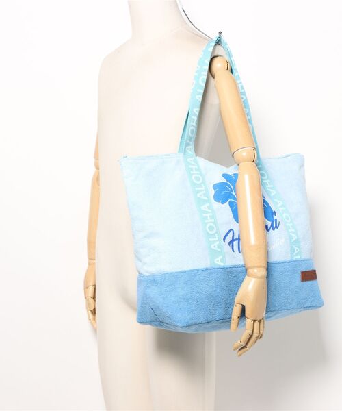 Kahiko(カヒコ)の「【Kahiko】レアカラフル ハイビスカストートバッグ(トートバッグ・レディース・ライトブルー/ピンク/イエロー/ブルー・FREE)」の6枚目の写真