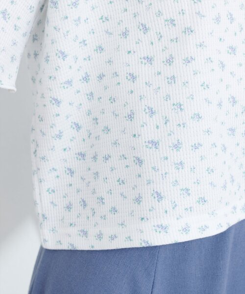 natural couture（ナチュラルクチュール）の「【WEB限定】ワッフルフリルTOPS（シャツ/ブラウス・レディース・チャコールグレー/ライトベージュ/その他1/その他2・FREE）」の15枚目の写真