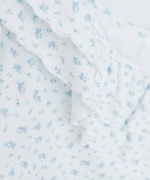 natural couture（ナチュラルクチュール）の「【WEB限定】ワッフルフリルTOPS（シャツ/ブラウス・レディース・チャコールグレー/ライトベージュ/その他1/その他2・FREE）」の16枚目の写真