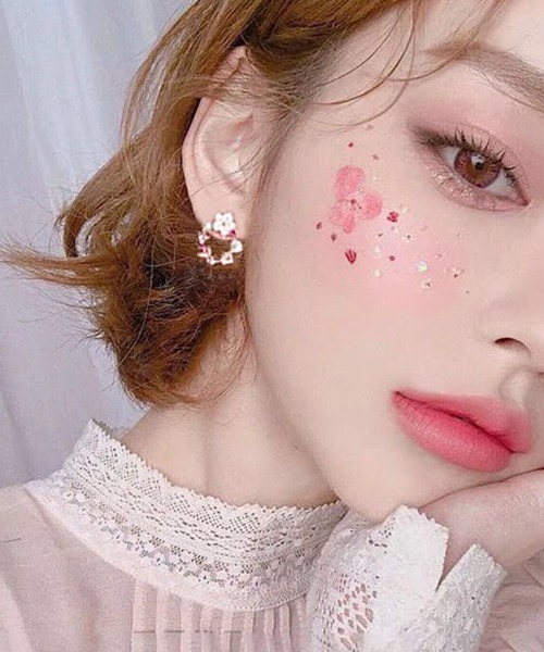 shoppinggo(ショッピングゴー)の「ピアスレディース スタッドピアス(ピアス(両耳用)・レディース・ゴールド/ピンク・FREE)」の7枚目の写真