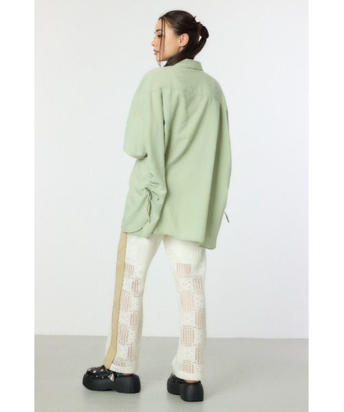 RODEO CROWNS WIDE BOWL（ロデオクラウンズワイドボウル）の「サイドラインレースパンツ（その他パンツ・レディース・ブラック/ホワイト・FREE）」の8枚目の写真