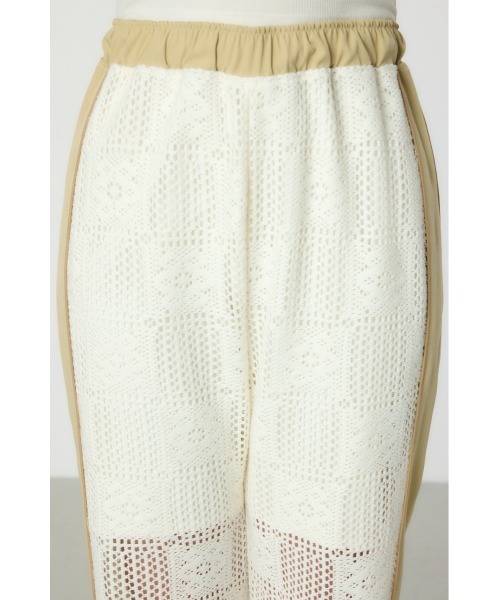 RODEO CROWNS WIDE BOWL（ロデオクラウンズワイドボウル）の「サイドラインレースパンツ（その他パンツ・レディース・ブラック/ホワイト・FREE）」の12枚目の写真