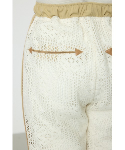 RODEO CROWNS WIDE BOWL（ロデオクラウンズワイドボウル）の「サイドラインレースパンツ（その他パンツ・レディース・ブラック/ホワイト・FREE）」の13枚目の写真