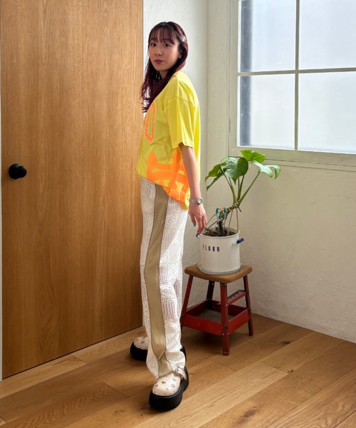 RODEO CROWNS WIDE BOWL（ロデオクラウンズワイドボウル）の「サイドラインレースパンツ（その他パンツ・レディース・ブラック/ホワイト・FREE）」の20枚目の写真