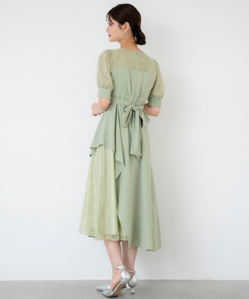 【Rn】And Couture アンドクチュール　オケージョンドレス AND COUTURE（アンドクチュール）の「ラメフラワーチュール