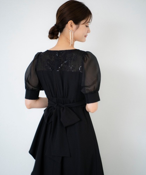 【Rn】And Couture アンドクチュール　オケージョンドレス AND COUTURE（アンドクチュール）の「ラメフラワーチュール