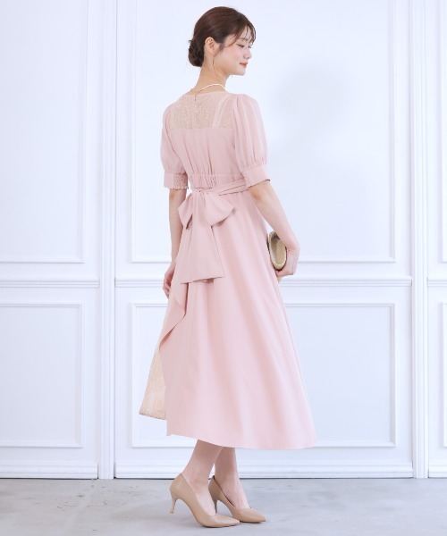 And Couture アンドクチュール クラシカルレースドレス 新品未使用 アンドクチュール AND COUTURE エンブロイダリーレースドレス