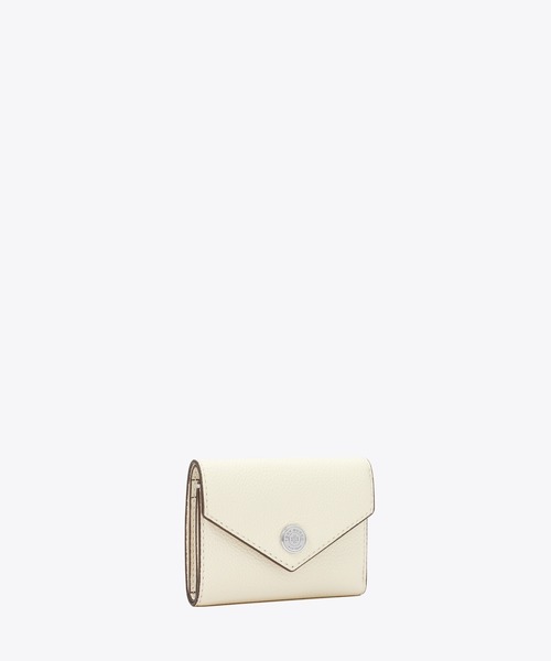 TORY BURCH(トリーバーチ)の「ペブル スモール エンベロープウォレット(財布・レディース・サンドベージュ/ライトグレー/グリーン/ホワイト/モカ・ONE SIZE)」の1枚目の写真