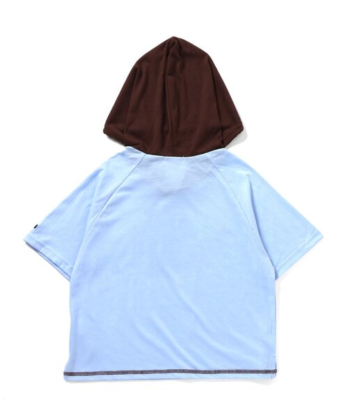 algy(アルジー)の「オーロラロゴラグランフーディー(パーカー・キッズ・レッド/サックスブルー/ブラック・X-SMALL/XX-SMALL/SMALL/MEDIUM)」の7枚目の写真