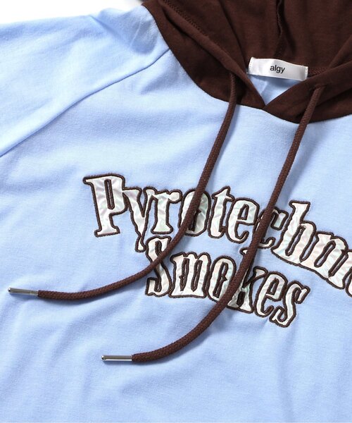 algy(アルジー)の「オーロラロゴラグランフーディー(パーカー・キッズ・レッド/サックスブルー/ブラック・X-SMALL/XX-SMALL/SMALL/MEDIUM)」の9枚目の写真