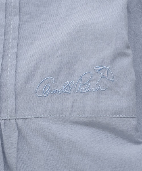 Arnold Palmer(アーノルドパーマー)の「インド綿 裾スカラップ刺繍 ブラウス(シャツ/ブラウス・レディース・チャコールグレー/サックスブルー/ホワイト・S/M/L)」の4枚目の写真