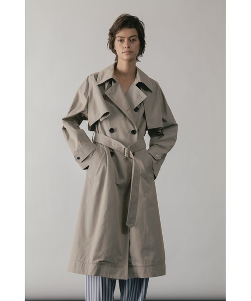 CINOH（チノ）の「FINX COTTON SEPARATE TRENCH COAT（トレンチコート・レディース・ベージュ・36/38）」の20枚目の写真