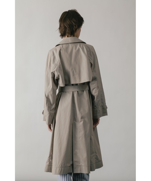 CINOH（チノ）の「FINX COTTON SEPARATE TRENCH COAT（トレンチコート・レディース・ベージュ・36/38）」の5枚目の写真