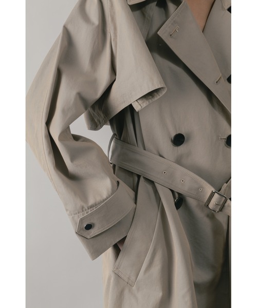 CINOH（チノ）の「FINX COTTON SEPARATE TRENCH COAT（トレンチコート・レディース・ベージュ・36/38）」の7枚目の写真