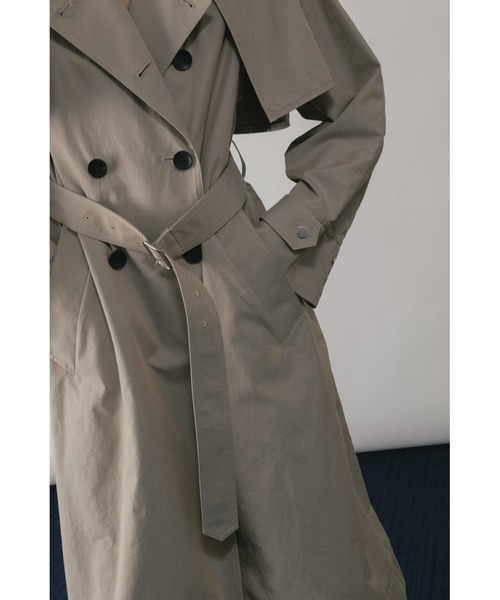 CINOH（チノ）の「FINX COTTON SEPARATE TRENCH COAT（トレンチコート・レディース・ベージュ・36/38）」の8枚目の写真
