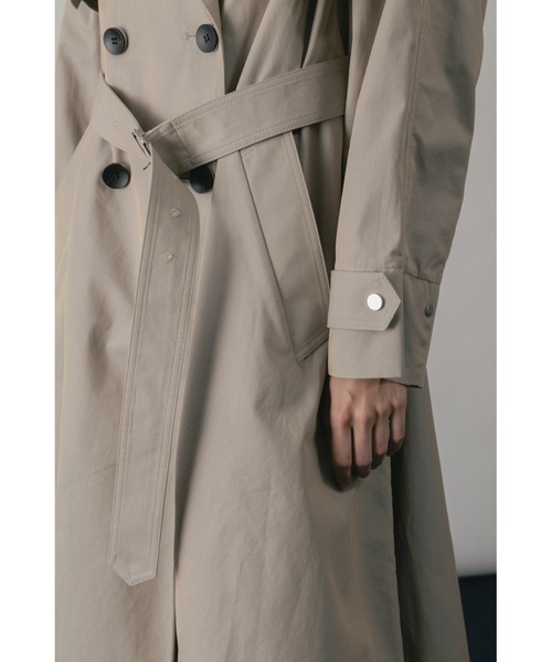 CINOH（チノ）の「FINX COTTON SEPARATE TRENCH COAT（トレンチコート・レディース・ベージュ・36/38）」の9枚目の写真
