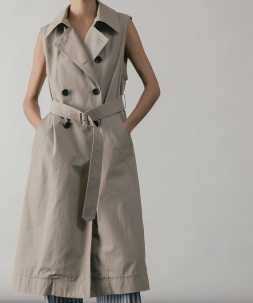 CINOH（チノ）の「FINX COTTON SEPARATE TRENCH COAT（トレンチコート・レディース・ベージュ・36/38）」の3枚目の写真