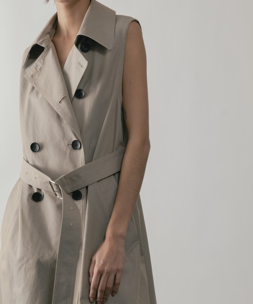 CINOH（チノ）の「FINX COTTON SEPARATE TRENCH COAT（トレンチコート・レディース・ベージュ・36/38）」の4枚目の写真