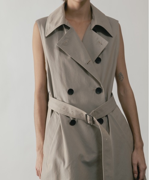 CINOH（チノ）の「FINX COTTON SEPARATE TRENCH COAT（トレンチコート・レディース・ベージュ・36/38）」の17枚目の写真