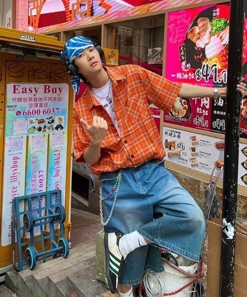 FreeZone(フリーゾーン)の「ビビッドチェックオーバーシャツ(シャツ/ブラウス・メンズ・オレンジ・F)」の20枚目の写真