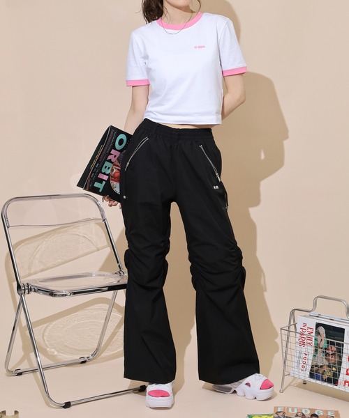 NERDY(ノルディ)の「ニーシャーリングウーブンパンツ(その他パンツ・メンズ・ブラック/ピンク/グレー・L/S/M)」の19枚目の写真