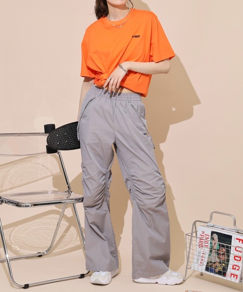 NERDY(ノルディ)の「ニーシャーリングウーブンパンツ(その他パンツ・メンズ・ブラック/ピンク/グレー・L/S/M)」の14枚目の写真