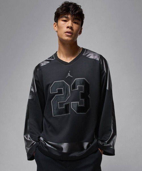 JORDAN BRAND(ジョーダンブランド)の「JORDAN BRAND M J BRK CLGTE HOCKEY JSY / ジョーダン ブランド ジョーダン BRK CLGTE HOCKEY JSY L/S トップ / NIKE【SP】(ジャージ・メンズ・ブルー/ブラック/アイボリー・S/M/L/XL/XXL)」の2枚目の写真