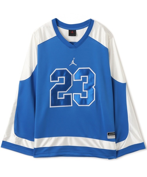 JORDAN BRAND(ジョーダンブランド)の「JORDAN BRAND M J BRK CLGTE HOCKEY JSY / ジョーダン ブランド ジョーダン BRK CLGTE HOCKEY JSY L/S トップ / NIKE【SP】(ジャージ・メンズ・ブルー/ブラック/アイボリー・S/M/L/XL/XXL)」の4枚目の写真