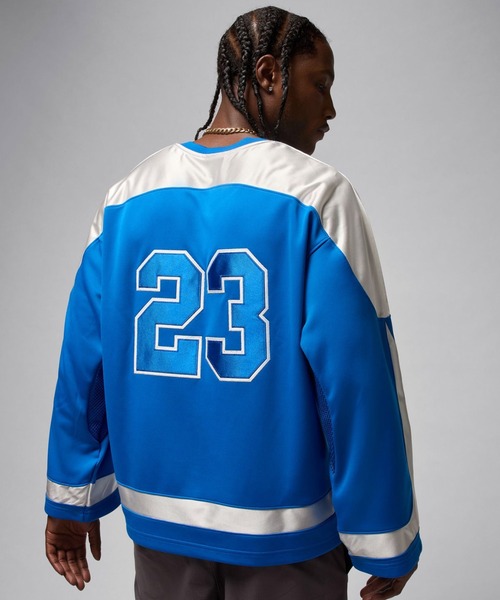 JORDAN BRAND(ジョーダンブランド)の「JORDAN BRAND M J BRK CLGTE HOCKEY JSY / ジョーダン ブランド ジョーダン BRK CLGTE HOCKEY JSY L/S トップ / NIKE【SP】(ジャージ・メンズ・ブルー/ブラック/アイボリー・S/M/L/XL/XXL)」の9枚目の写真