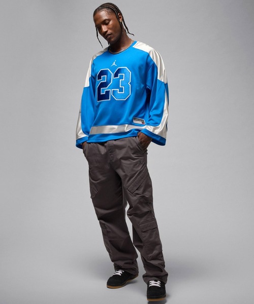 JORDAN BRAND(ジョーダンブランド)の「JORDAN BRAND M J BRK CLGTE HOCKEY JSY / ジョーダン ブランド ジョーダン BRK CLGTE HOCKEY JSY L/S トップ / NIKE【SP】(ジャージ・メンズ・ブルー/ブラック/アイボリー・S/M/L/XL/XXL)」の10枚目の写真