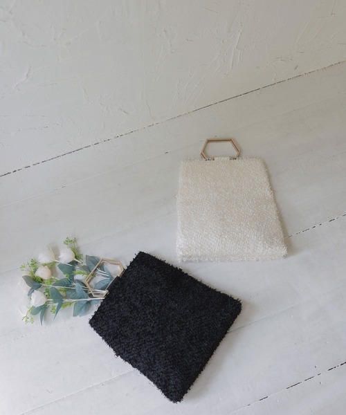 Dorry Doll（ドリードール）の「メタルバングルシャギーバッグ（ショルダーバッグ・レディース・ブラック/ベージュ・FREE）」の16枚目の写真