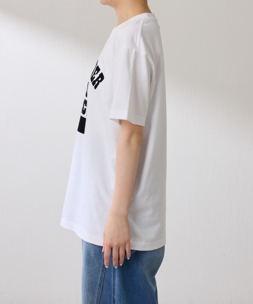 COLLAGE GALLARDAGALANTE（コラージュガリャルダガランテ）の「【OT】VANCOUVERフロッキーロゴ半袖T（Tシャツ/カットソー・レディース・オフホワイト/スカイブルー・FREE）」の20枚目の写真