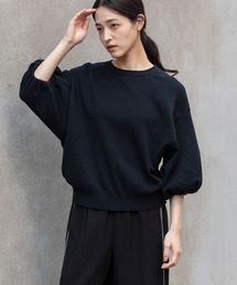 Munich | コットンニットパフスリーブトップス(ニット/セーター)