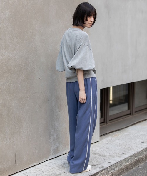 Munich（ミューニック）の「コットンニットパフスリーブトップス（ニット/セーター・レディース・ブラック/グレー/イエロー/グリーン・FREE）」の11枚目の写真