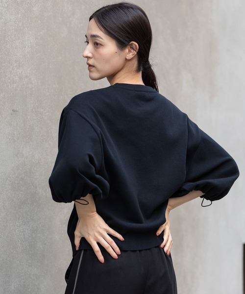 Munich（ミューニック）の「コットンニットパフスリーブトップス（ニット/セーター・レディース・ブラック/グレー/イエロー/グリーン・FREE）」の18枚目の写真