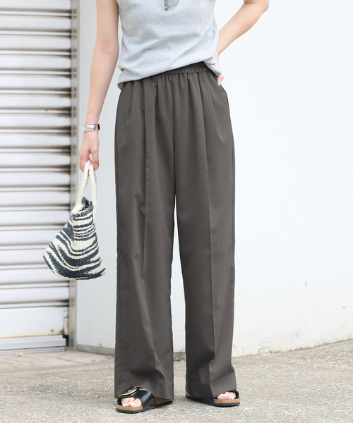 JOURNAL STANDARD relume(ジャーナルスタンダード レリューム)の「《再入荷!》【サイズ展開あり/自宅ケア可能】程よくルーズでもきちんと見え。トロギャザータックパンツ(スラックス・レディース・ネイビー/ブラック/チャコールグレー・36/38)」の11枚目の写真