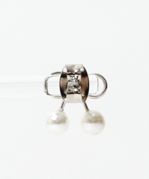 flower（フラワー）の「チェリーリボンピアス（ピアス（片耳用）・レディース・シルバー/ゴールド・FREE）」の7枚目の写真