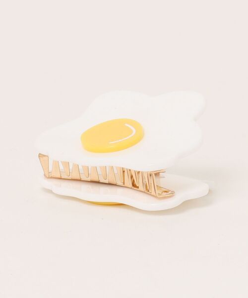 Fun & Daily（ファンアンドデイリー）の「F&D : エッグヘアクリップ（バレッタ/ヘアクリップ・レディース・ホワイト・FREE）」の3枚目の写真