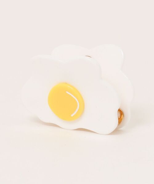 Fun & Daily（ファンアンドデイリー）の「F&D : エッグヘアクリップ（バレッタ/ヘアクリップ・レディース・ホワイト・FREE）」の4枚目の写真