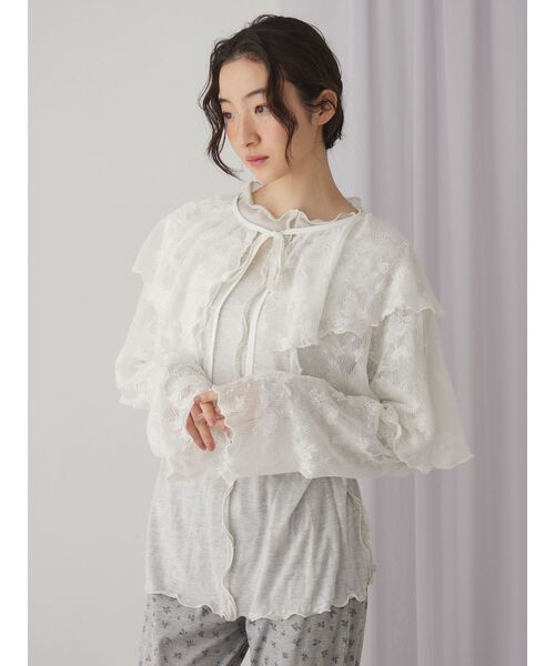 merry jenny(メリージェニー)の「レースティアードボレロ(シャツ/ブラウス・レディース・オフホワイト/アイボリー・FREE)」の5枚目の写真