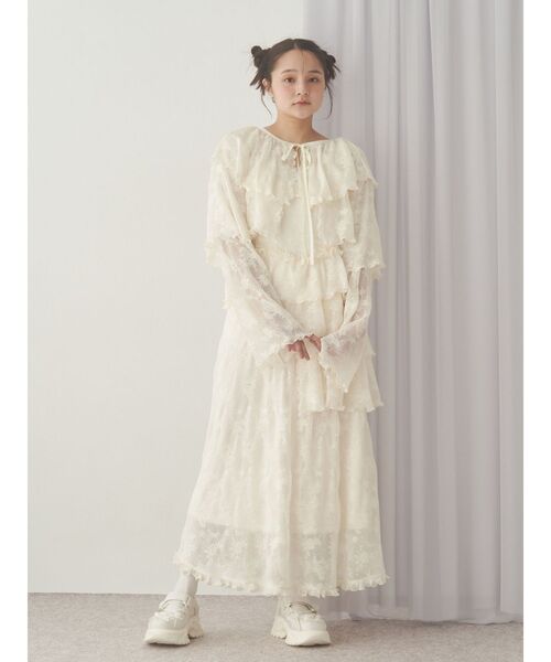 merry jenny(メリージェニー)の「レースティアードボレロ(シャツ/ブラウス・レディース・オフホワイト/アイボリー・FREE)」の11枚目の写真