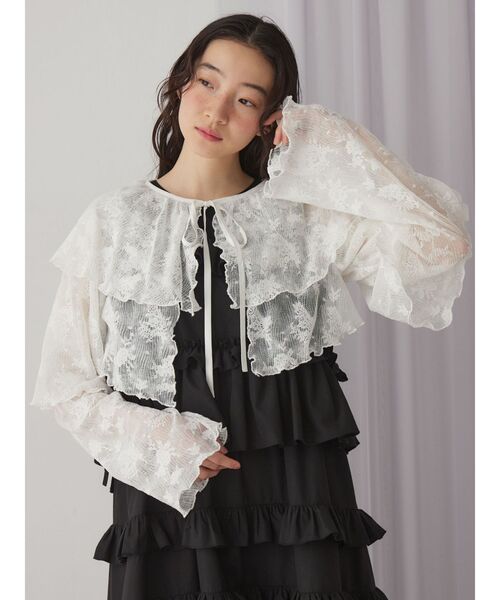 merry jenny(メリージェニー)の「レースティアードボレロ(シャツ/ブラウス・レディース・オフホワイト/アイボリー・FREE)」の13枚目の写真